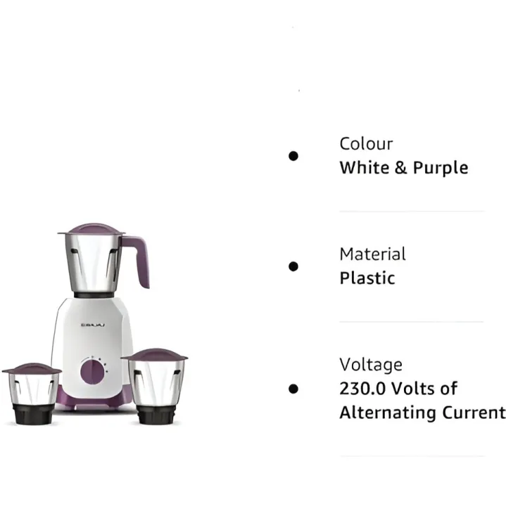 Top view of Bajaj Ninja Series Carve Mixer Grinder