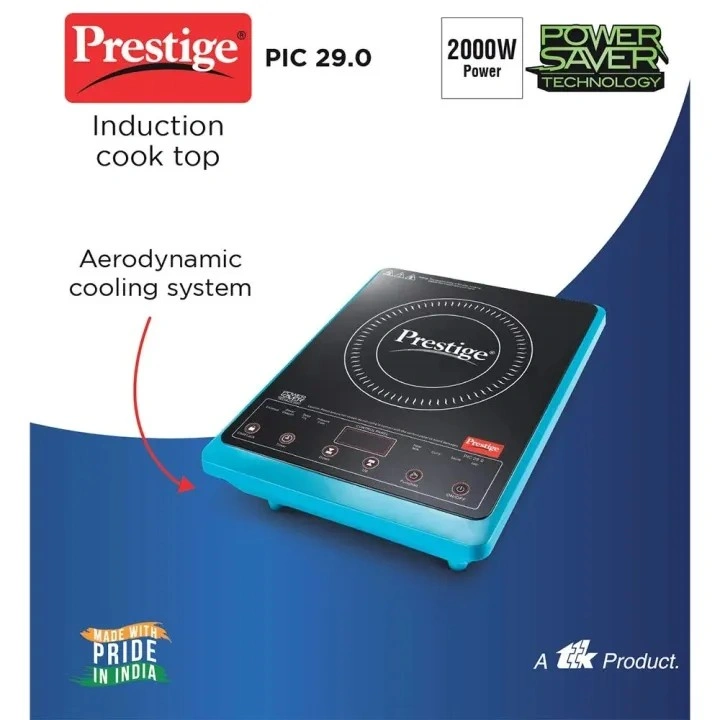 Front view of Prestige Induction Cooktop