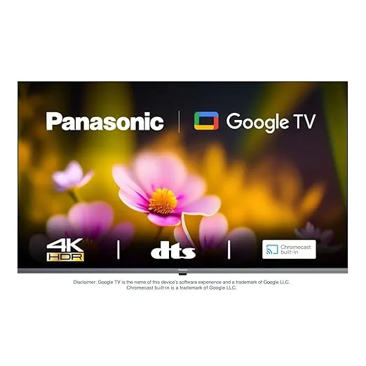 Front view of Panasonic 65 Inch 4K UHD Smart Android LED TV