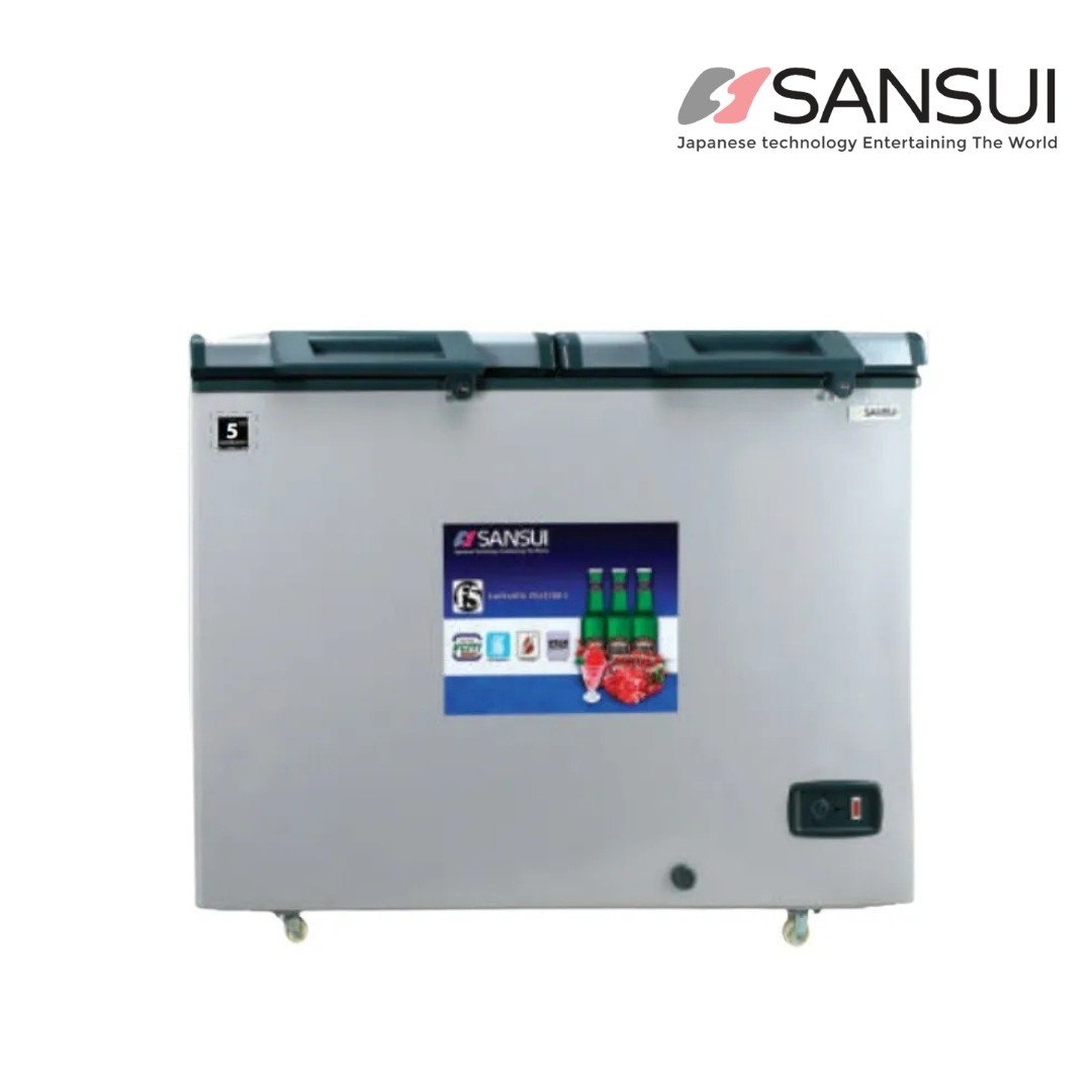 Front view of Sansui Curved Glass Deep Freeze
