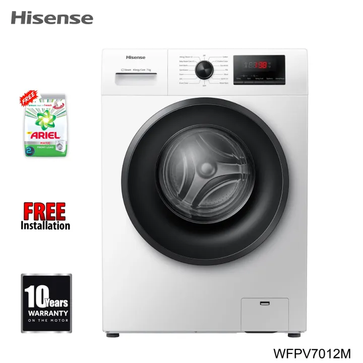 Front view of Hisense Washing Machine