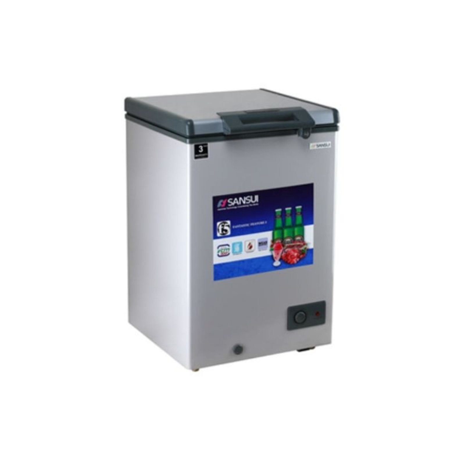 Front view of Sansui Hardtop Deep Freezer