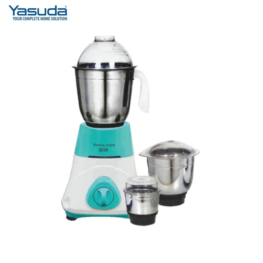 Yasuda 3 Jar Mixer Grinder Beauty (YS-3039) | 550W Copper Motor | 3 Speeds